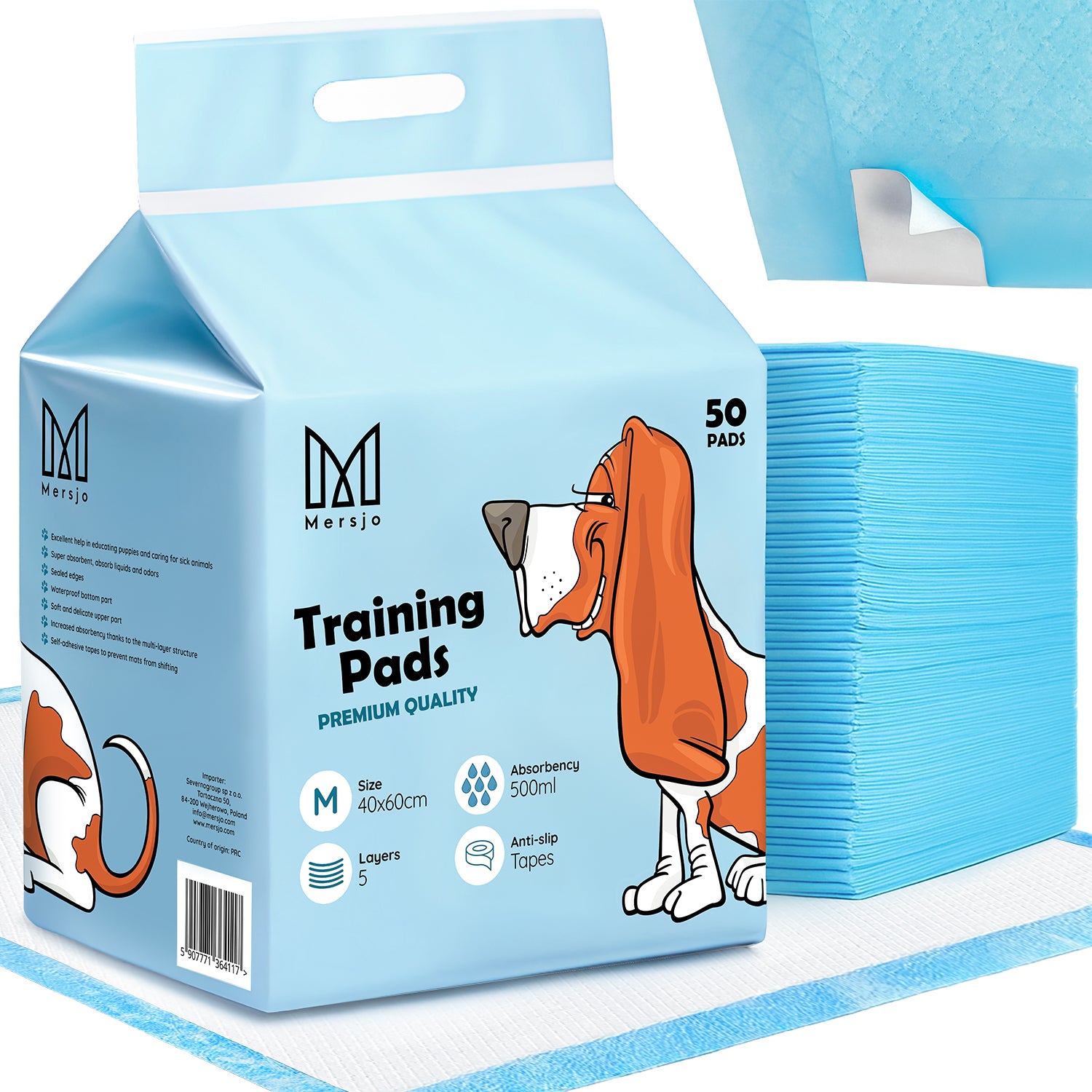 Absorbent Hygiene Pads for Pets M 40x60 (50 pcs).