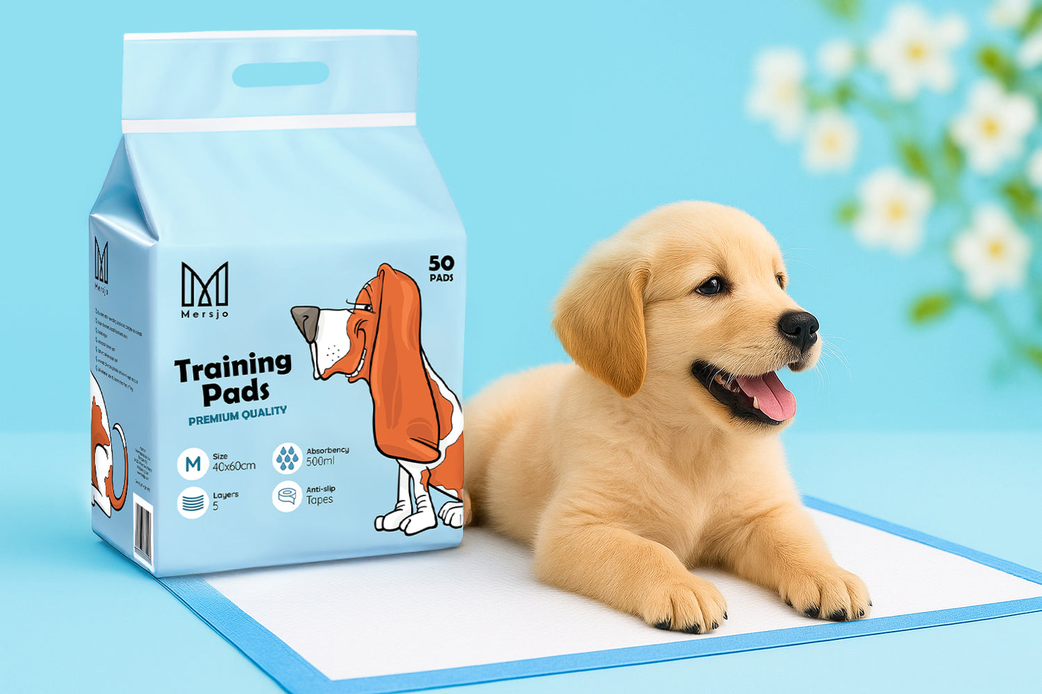 Absorbent Hygiene Pads for Pets L 60x60 (50 pcs).