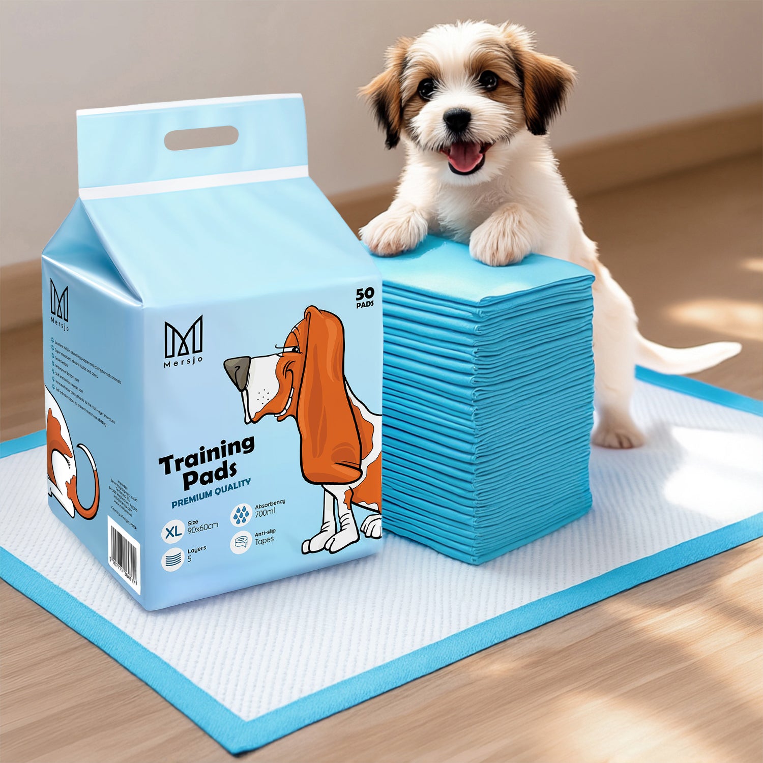 Absorbent Hygiene Pads for Pets XL 90x60 (50 pcs).