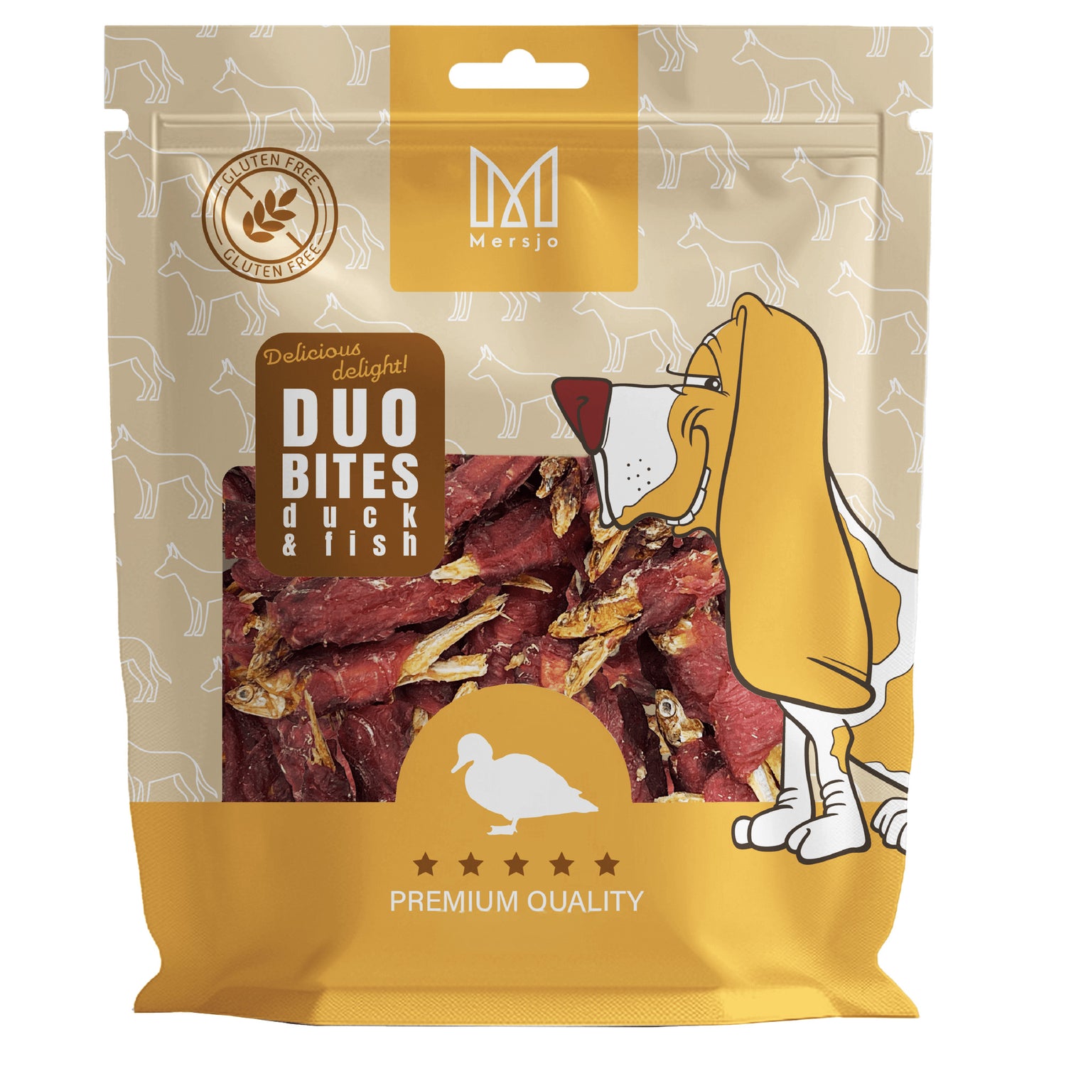 Przysmak dla psa Duo Smaków - Kaczka z Rybką Mersjo 300g