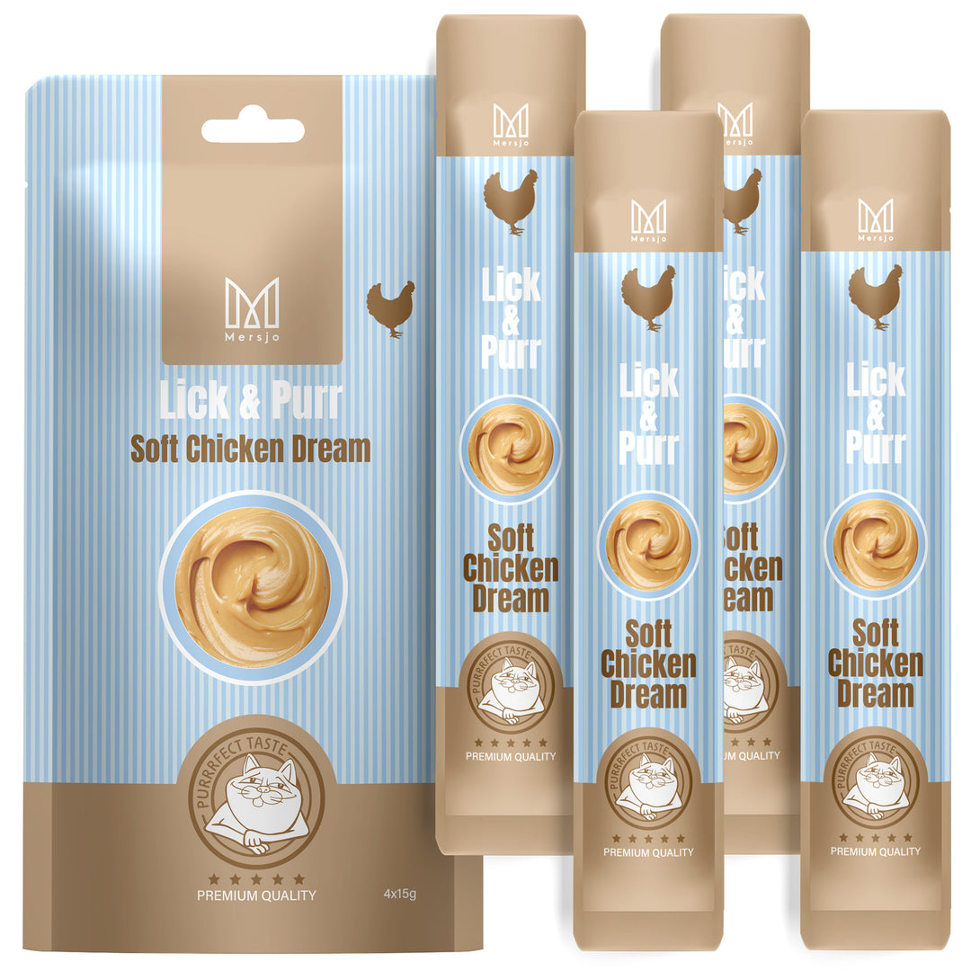 Lick & Purr Cat Treats – Soft Chicken Dream Mersjo 60g