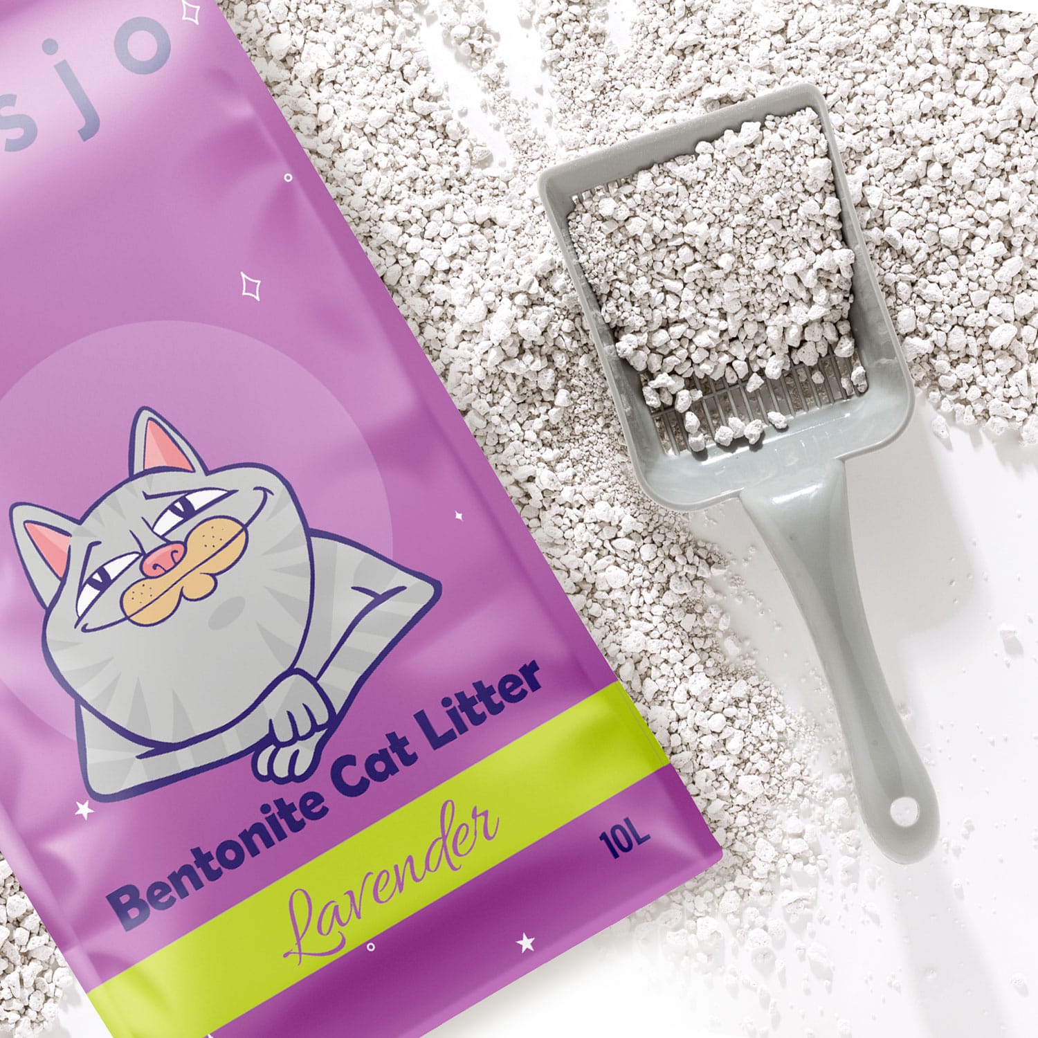 Bentonite cat litter lavender LAVENDER 10l