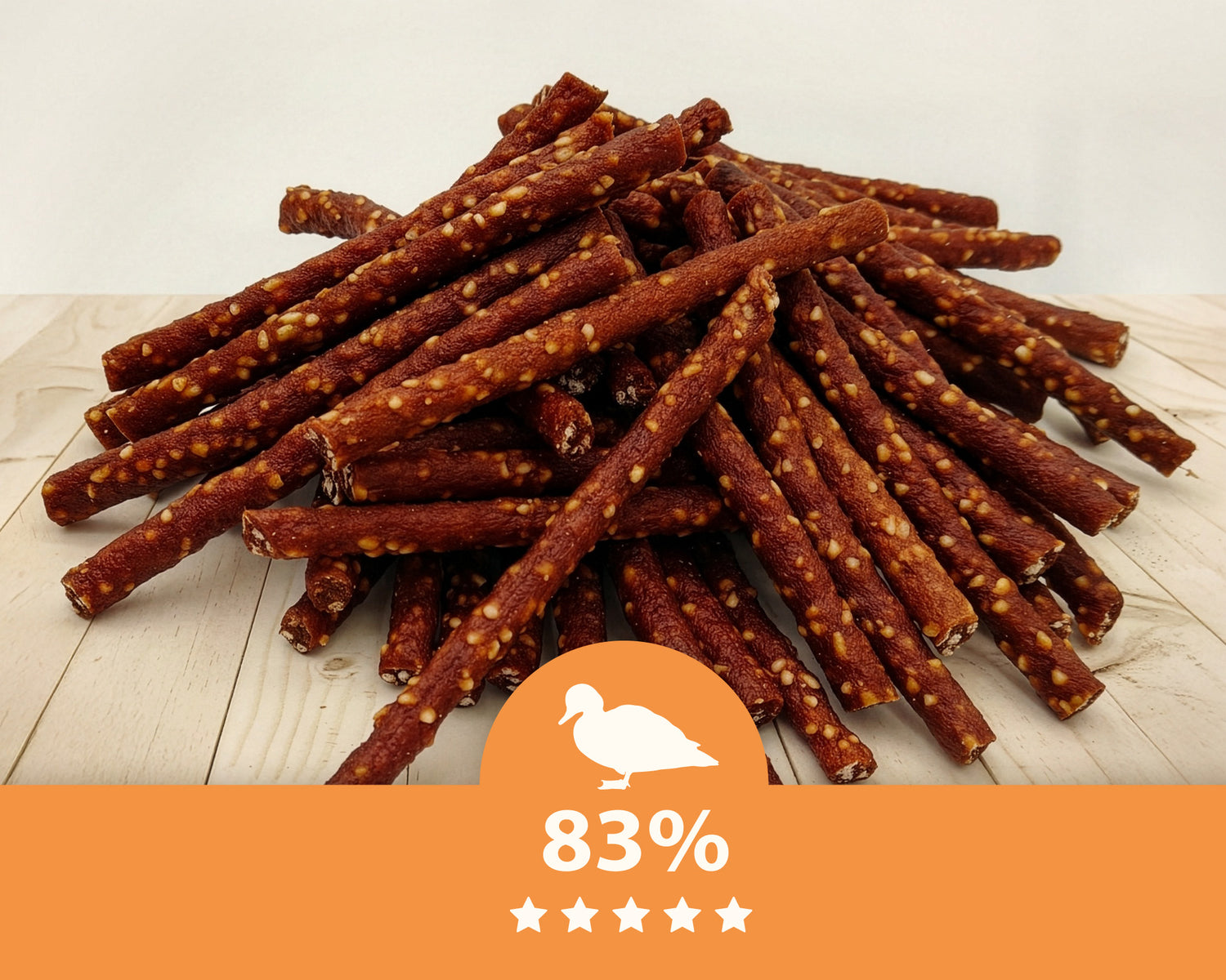 Hundesnack - Enten-Kabanossi mit Reis Mersjo 500g
