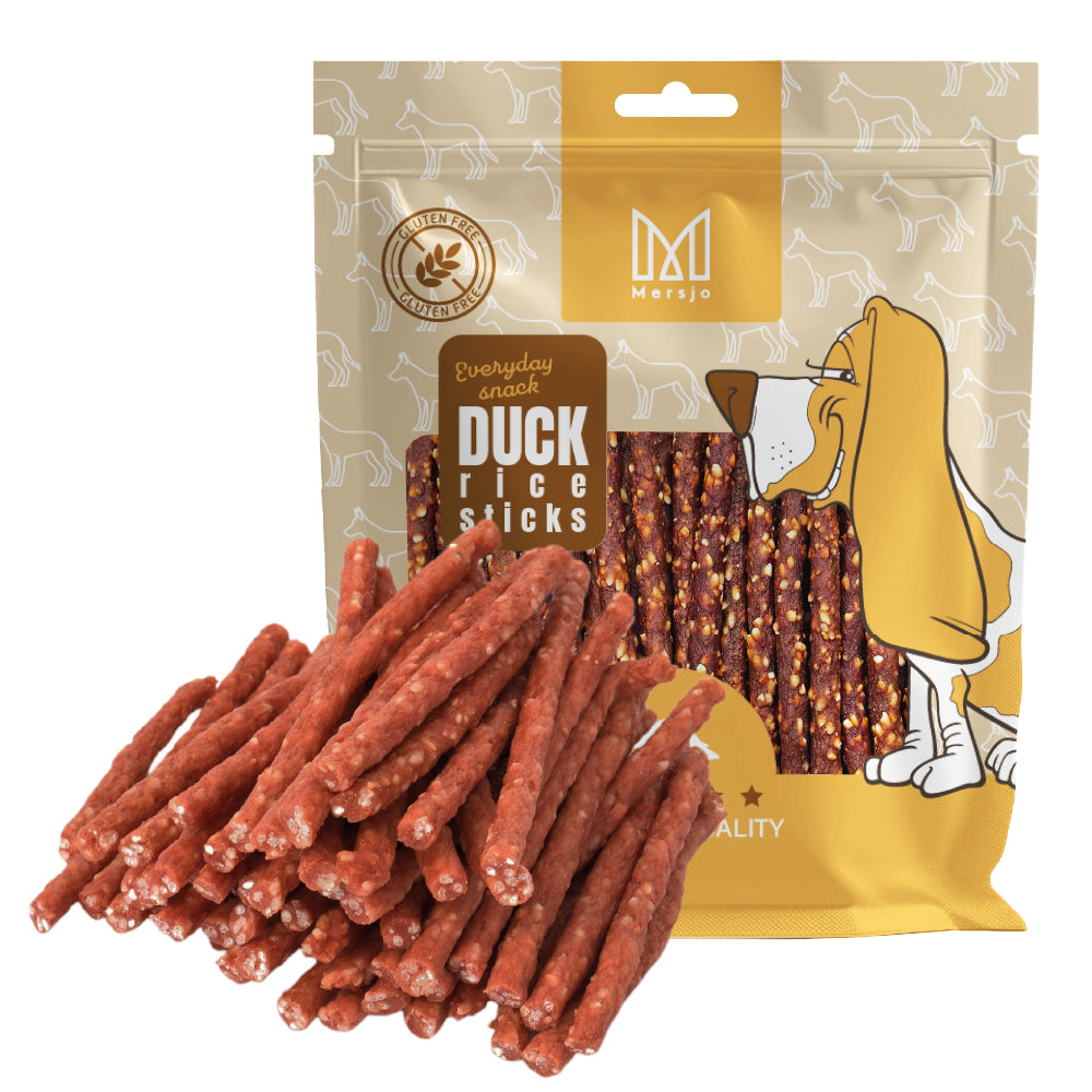 Hundesnack - Enten-Kabanossi mit Reis Mersjo 500g